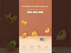 ساندوتش مخصص للأطفال الصغار من السيليكون والفاكهة خال من BPA