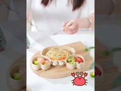 مقاومة للبكتيريا أطفال طبق و وعاء زهرة بيضاء وردية للعشاء