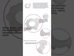 بكميات كبيرة أسنان الغنم السيليكونية الأسنان الغنم خالية من BPA ألعاب الأسنان وحجمها 9.3 * 7 سم ووزنها 25 غراما