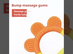 مُهدّئ المضغ السيليكون أسنان الطفل زجاجة الطفل خالية من BPA